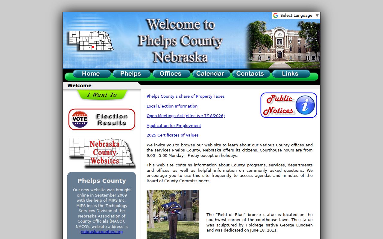 Phelps County criminal history courthouse records hub