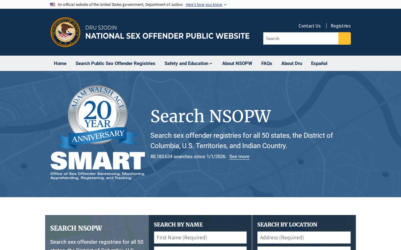 Phelps County sex offender check using the national NSOPW registry search